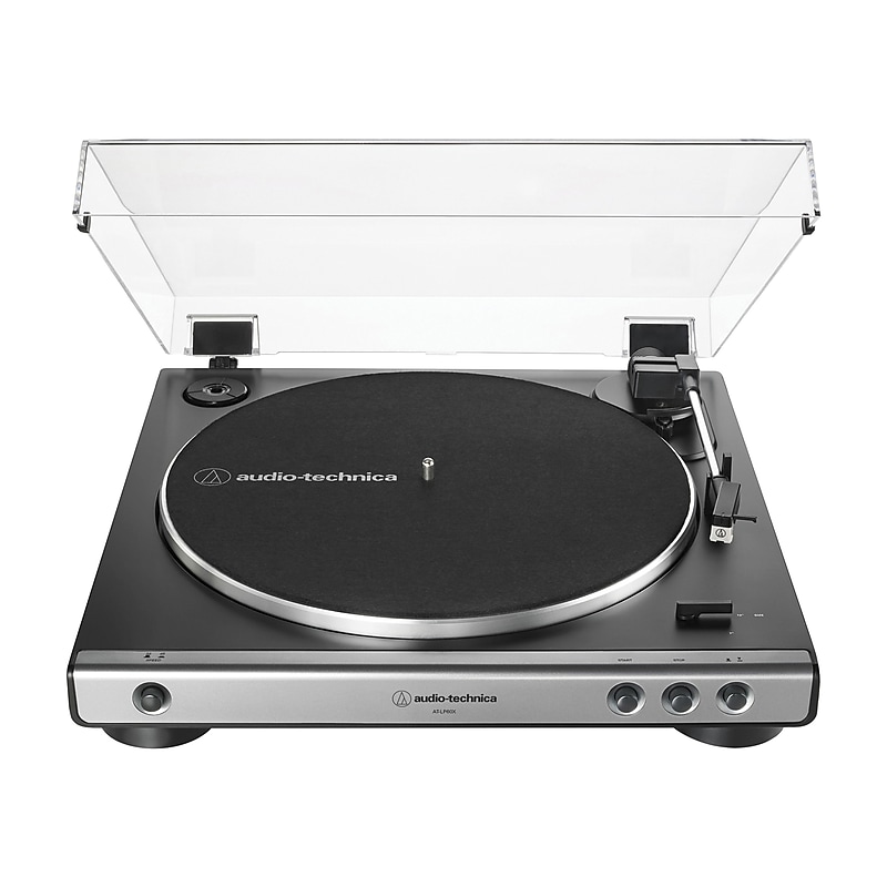 Audio-Technica 2-Speed Fully Automatic Belt-Drive Stereo Turntable, Gunmetal (AT-LP60X) image 1