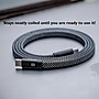 Function101 NEAT CABLE Magnetic USB-C Charging Cable, 4.9 ft., Black (F101-LCBL5)~#|#~02D0A359-6545-47AC-8C41E2F22EC8FAB6_sc7