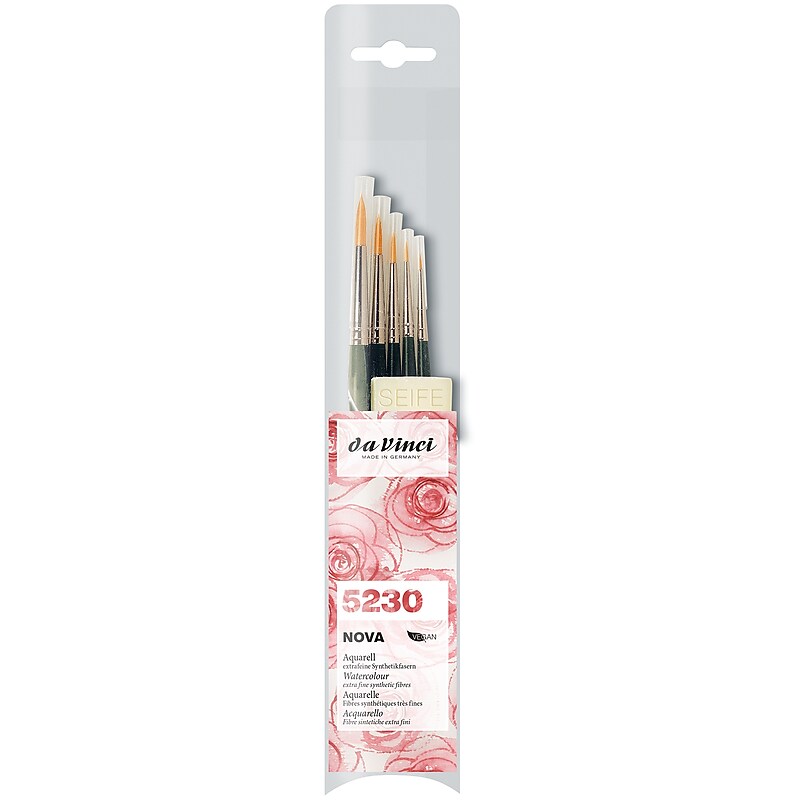 da Vinci NOVA Synthetic Bristle Round Model Painting Brushes, 5/Pack (DVXVA52300) image 1