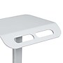 Luxor Vitalize Mobile 4-Wheel Healthcare Laptop Cart, White (MCWS002)~#|#~02D339EA-437F-48BA-91B52546BA56189C_sc7