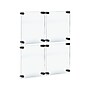 Azar Sign Holder, 8.5" x 11", Wall Mounted, Black Acrylic, 4/Pack (105514-BLK-4PK)~#|#~02D67F6C-1E37-4EEF-BF6D35D257BD2643_sc7