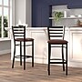 Flash Furniture HERCULES Traditional Metal Ladder Back Restaurant Barstool, Black/Burgundy, 2-Pieces/Pack (2XUDG697BBARBRV)~#|#~02D95EE1-D730-4F83-8083CEA8D22C94C8_sc7