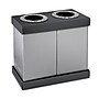 Alpine Industries Plastic 2-Compartment Indoor Trash Can and Recycling Bin, 28 Gallon, Gray, 2/Pack (ALP471-02-BLK-2PK)~#|#~02DB2FF1-A594-43FA-80B56B1ACD493647_sc7