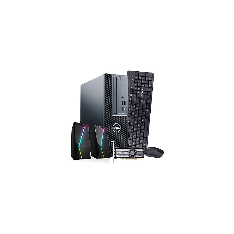 Dell Precision Refurbished Desktop Computer, Intel Core i5-9500, 32GB RAM, 2TB SSD, Windows 11 Pro, Speaker Included image 1