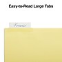 Staples Large Tab Insertable Paper Dividers, Clear 5 Tab, Buff (13486/11110)~#|#~02E7D37A-B317-402C-ACC0CD37FEBC3DD0_sc7