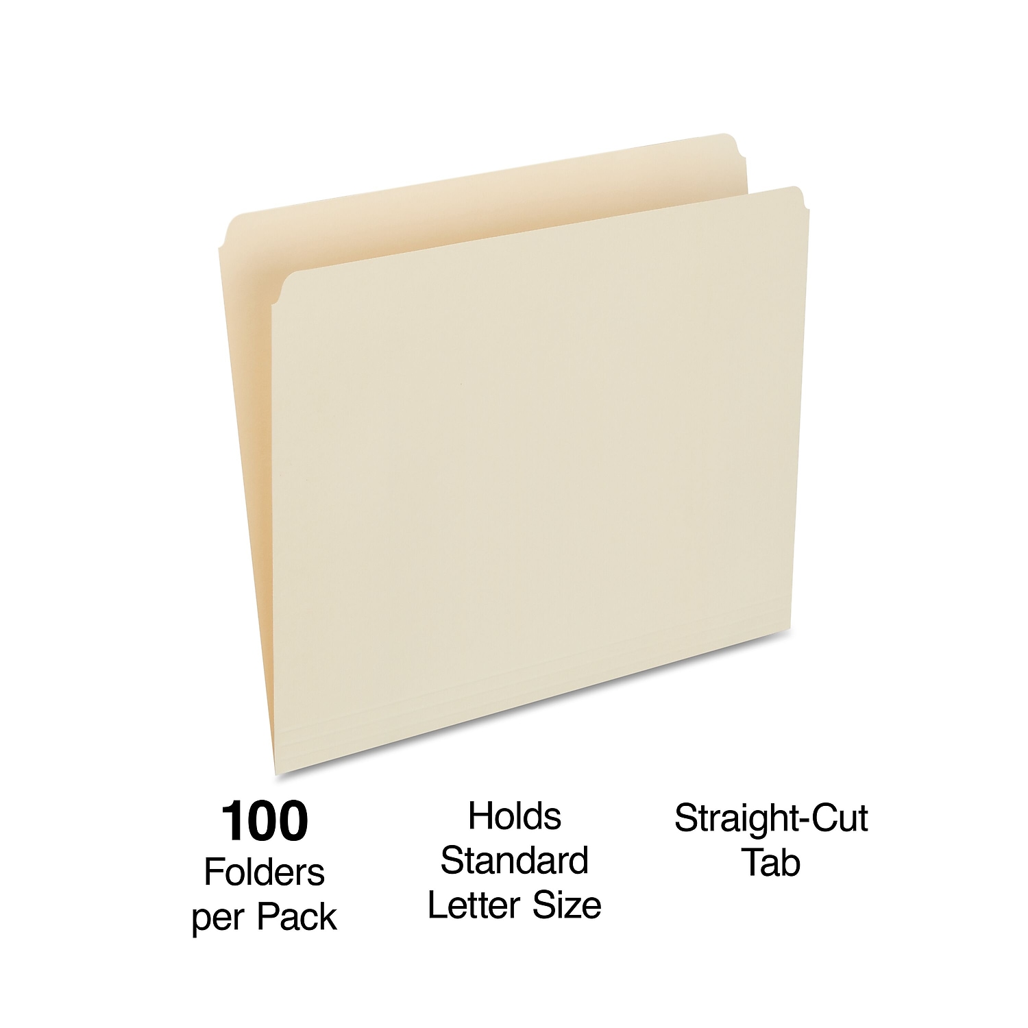 Staples Manila File Folders Letter Single Tab 100/Box 116723 - Bild 2 von 5