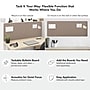 Bush Business Furniture Hustle 17"H x 46"W Tackboard for 48" Cubicle Desk, Warm Beige (HUP146WB-03)~#|#~02EBC4FD-0C4B-45C9-8F9899DB4F50EC31_sc7