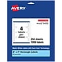 Avery Laser/Inkjet Multipurpose Rectangle Labels, 2" x 7", White, 1000 Labels/Box (94243)~#|#~02EBE94E-B956-4D05-BD34D71DBF76DC75_sc7