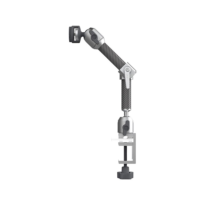 The Joy Factory MagConnect Adjustable iPad C-Clamp Dual Arm Mount, Silver (MMU116S) image 1