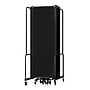 National Public Seating Robo Series 11-Panel Folding Mobile Room Divider, 72"H x 256"W, Black Fabric (RDB6-11PT10)~#|#~02F0EEE1-B848-47B2-A708A7C6D2933760_sc7