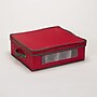 Household Essentials Holiday China Cup Windowed Panel Storage Box, Red/Green (HH538RED)~#|#~02F3D204-B4F0-459A-ADE73AF73CEE8269_sc7