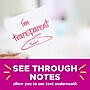 Post-it Transparent Sticky Notes, 2.8" x 2.8", Assorted Colors, 36 Sheets/Pad, 3 Pads/Pack (600-3COL)~#|#~02F6AF4E-4C83-4117-B007BD933B441819_sc7