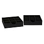 Household Essentials 9-Compartment Drawer Organizers, Black Linen, 2/Pack (7676-1)~#|#~02F6B437-93F6-4542-9BDE9FD8A27A9A72_sc7