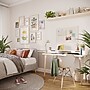 U Brands Self-Healing Cork Linen Bulletin Board, White Decor Frame, 30" x 20" (2074U00-01)~#|#~02F7E46F-6211-4D5E-A0A6ACD5B44D1D5B_sc7