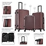 DUKAP Adly 3-Piece Hardside Spinner Luggage Set, TSA Checkpoint Friendly, Wine (DKADLSML-WIN)~#|#~02FC134D-2AC3-4E24-98412CA1395FBF26_sc7