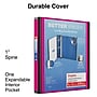 Staples Heavy Duty 1" 3-Ring Better Binder, D-Ring, Pink (ST55843-CC)~#|#~030010E2-A450-4436-BB4993BA1FCB4905_sc7