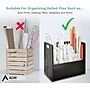 AdirOffice 50-Slot Mobile Roll File, 28.5"H x 30"W x 15.75"D, Black (626-BLK-KIT1)~#|#~030068B3-883B-4231-AAA7F2669098A50E_sc7
