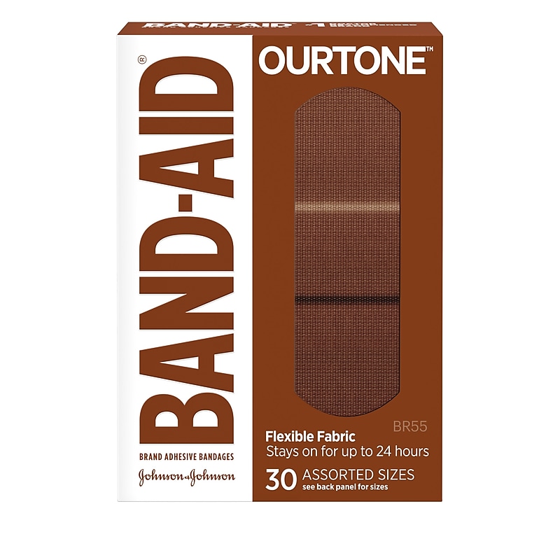 Band-Aid Brand OurTone Adhesive Bandages, BR55, 30/Count (119586) image 1