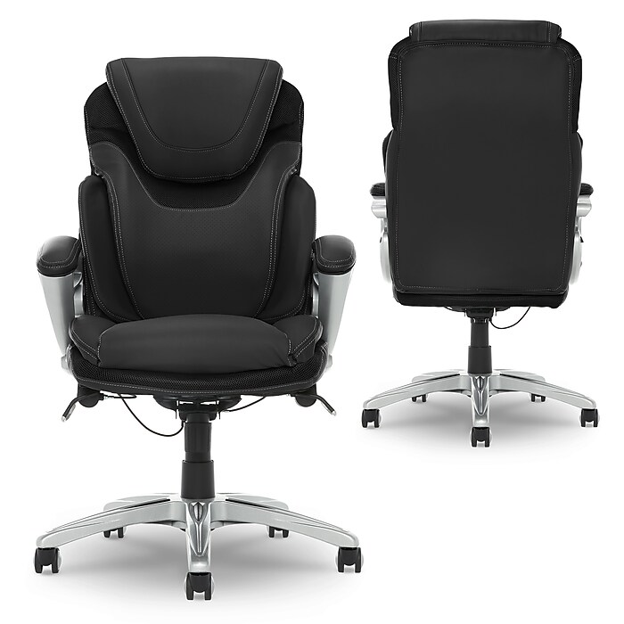 Serta Works Bryce Ergonomic Bonded Leather Swivel Executive