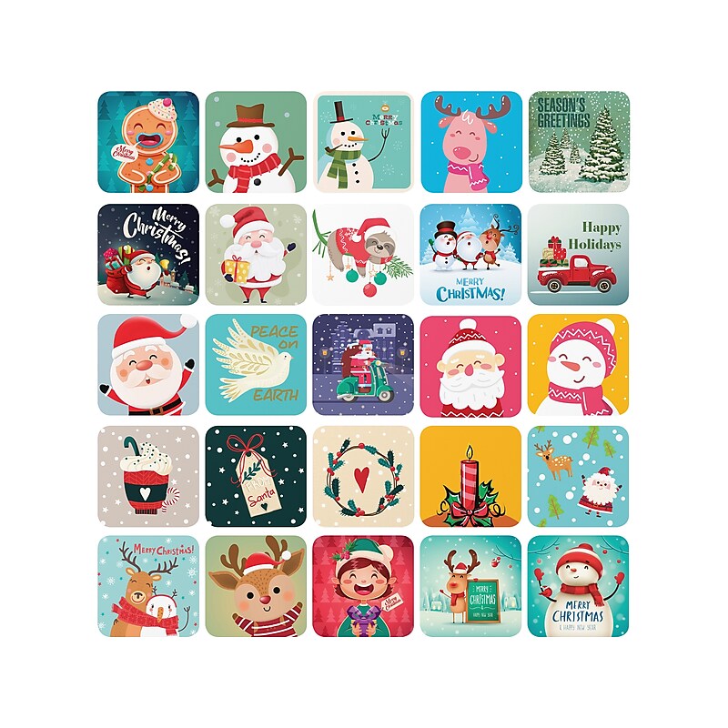 Better Office Mini Christmas Cards, 3" x 3", 50/Pack (64653-50PK) image 1