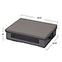 Household Essentials 23.23 Quart Platter Storage Chest with Lid, Fabric, Gray (52549-1)~#|#~03117CCF-C441-4B4C-A79B0AD1BA7BBFDB_sc7