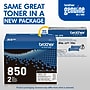 Brother TN-850 Black Toner High Yield Cartridge, 2/Pack (TN8502PK)~#|#~0312611C-7ED3-47EC-ADA18681EBCB27B6_sc7