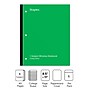 Staples Wireless 1-Subject Notebook, 8.5" x 11", College Ruled, 80 Sheets, Green (ST58380C)~#|#~0314B8E3-0AD2-4A75-A592760AD8A7A668_sc7