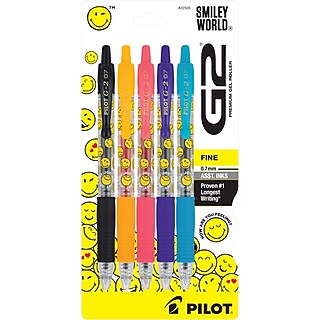 Pilot G2 Retractable Gel Pens, Fine Point, Red Ink, 2/Pack (31033