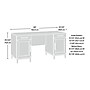 Sauder Tiffin Line 60"W Double Pedestal Desk, Raven Oak (433266)~#|#~0317756E-2415-42F6-B167D463C3192B5E_sc7