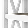 Bush Furniture Key West 5-Shelf 66"H Bookcase, Shiplap Gray/Pure White (KWB132G2W-03)~#|#~0317B01C-47DE-45E2-A745E65EB404FB1F_sc7
