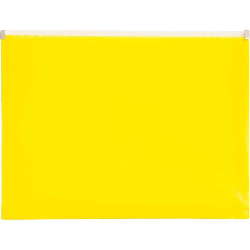 JAM Paper Premium Plastic Document File, Letter, Yellow, 3/Pack (218Z1YEX3) image 1