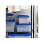 Iris WeatherPro 18.4 Qt. Latch Lid Storage Bin, Clear/Blue (500199)~#|#~031CDED9-C6CF-4DF3-A2B48C73E47B3D3B_sc7
