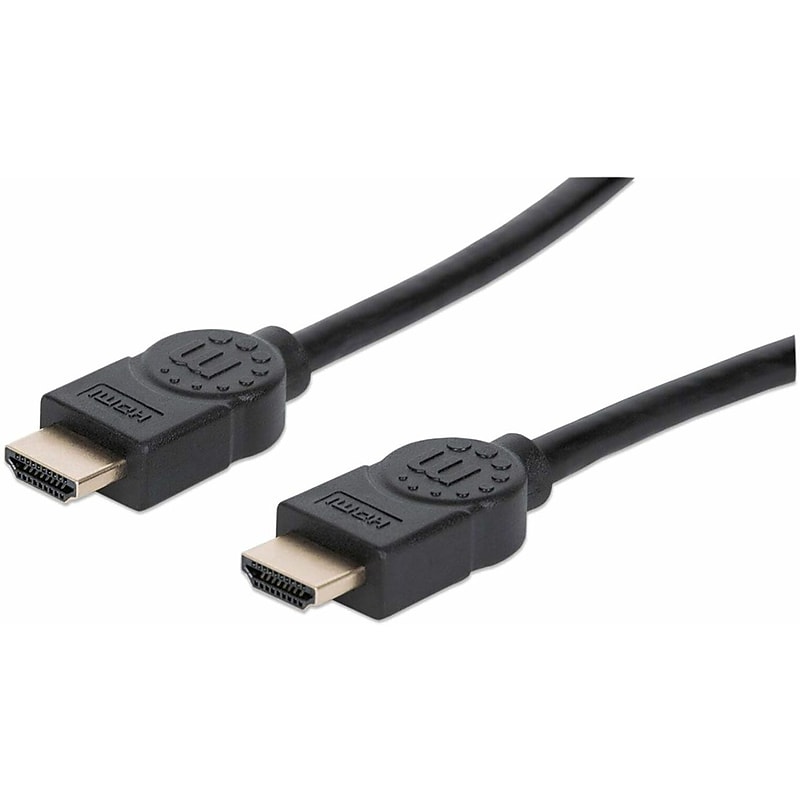 Manhattan 30 ft. Certified Premium High Speed HDMI Cable with Ethernet, 18 Gbps, Black (355377) image 1