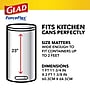 Glad ForceFlex 13 Gallons Drawstring Kitchen Trash Bags, Fresh Clean with Febreze Freshness, Gray, 110 Bags/Box (78554)~#|#~032263F3-6BFE-4FC5-990FD8316116270D_sc7