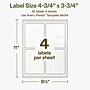 Avery Hemp Rectangle Laser/Inkjet Multipurpose Labels, 4-3/4" x 3-3/4", Off-White (32/Pack)~#|#~03272C67-96FE-4DFE-AF9B80D883DB3535_sc7