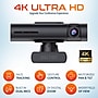 Delton AIC60 UHD 4K Face Tracking and Gesture Controls Webcam, 8.3 Megapixels, Black, (DCAIC60)~#|#~032FE1C6-40EA-4108-A45BB1F0B9B605B1_sc7