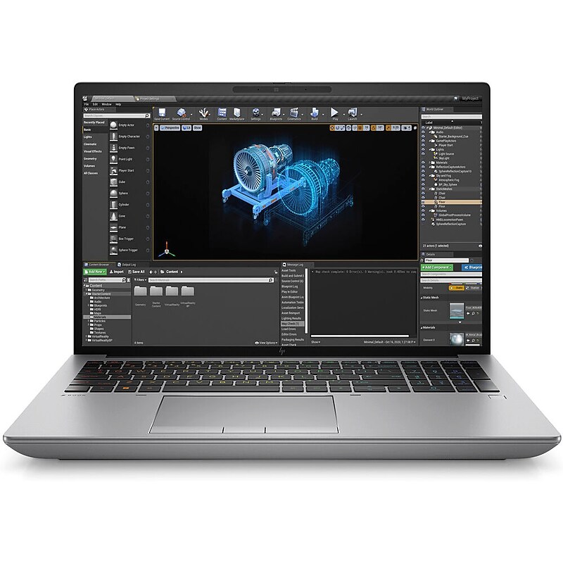 HP ZBook Fury G10 16" LCD Laptop, Intel Core i9-13950HX, 2.2GHz, 1TB SSD, Backlit Keyboard, Windows 11 Pro, Silver image 1