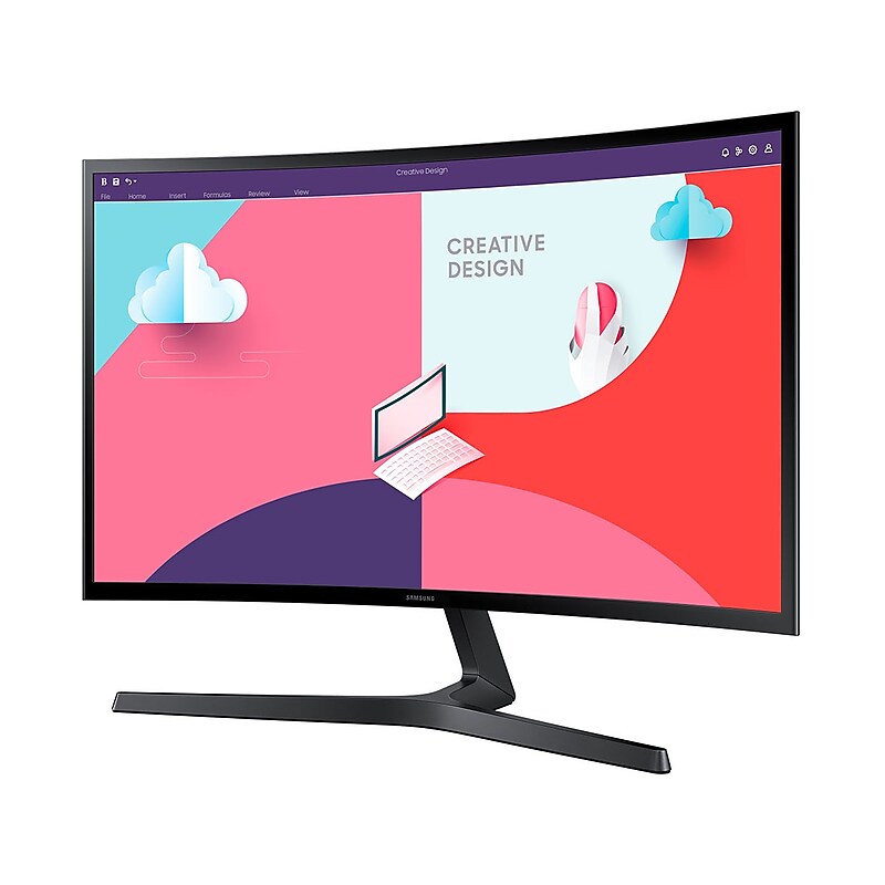 Samsung S36C 24" Curved LED Monitor, Black (LS24C368EANXZA) image 1
