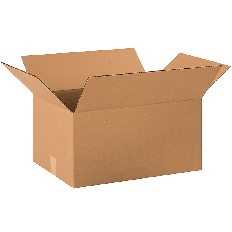 20" x 14" x 10" Corrugated Kraft Boxes, 32 ECT, 20/Pack (BS201410X) image 1