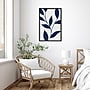 Amanti Art Modern Blue Botanical Abstract Print No 1 by The Creative Bunch Studio Wood Framed Wall Art Print, 23" x 33"~#|#~03342946-9250-4467-9156F6FF975534E0_sc7