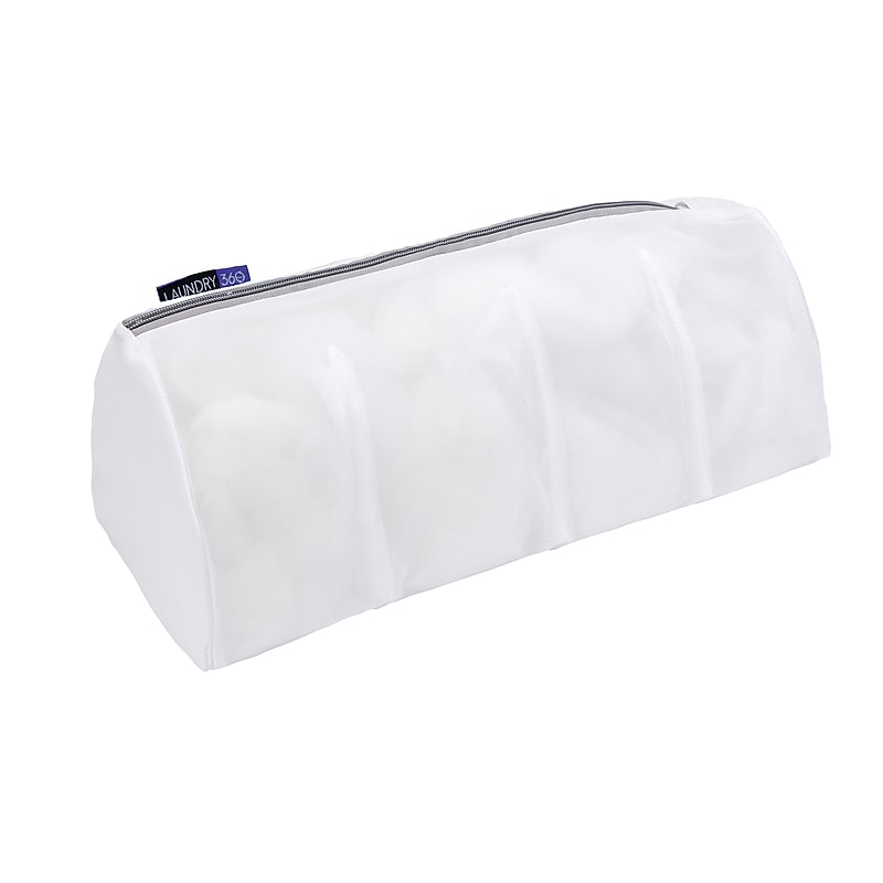 Laundry 360 4 Compartment Hosiery Wash Bag, White (W-82473) image 1