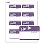Avery Adhesive Name Tags, Pre-printed Purple & Silver Hello Design~#|#~033573E3-A5FE-4CE3-A64BB83AA078CDE3_sc7