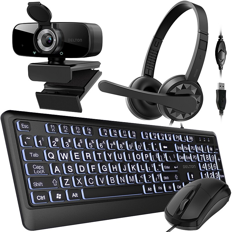 Delton Work Anywhere 10Y Noise Canceling Over-the-Ear Headset Kit (DBND4WRD10YREG) image 1