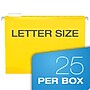 Pendaflex Reinforced Hanging File Folders, 1/5 Tab, Letter Size, Yellow, 25/Box (PFX 4152 1/5 YEL)~#|#~033935A5-8CAB-44AD-803442DA7B8403AC_sc7