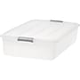 Iris 50 Qt. Latch Lid Underbed Storage Box, Clear/Gray (BCB-UB)~#|#~03458E3A-D4F1-46A7-94BAE5234598370E_sc7