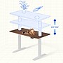FlexiSpot E7 Commercial 55''W Electric Adjustable Standing Desk, Black Walnut/White (E7WCOM5528-BW)~#|#~034851C8-5F33-47B9-8F5DA76E808099B5_sc7