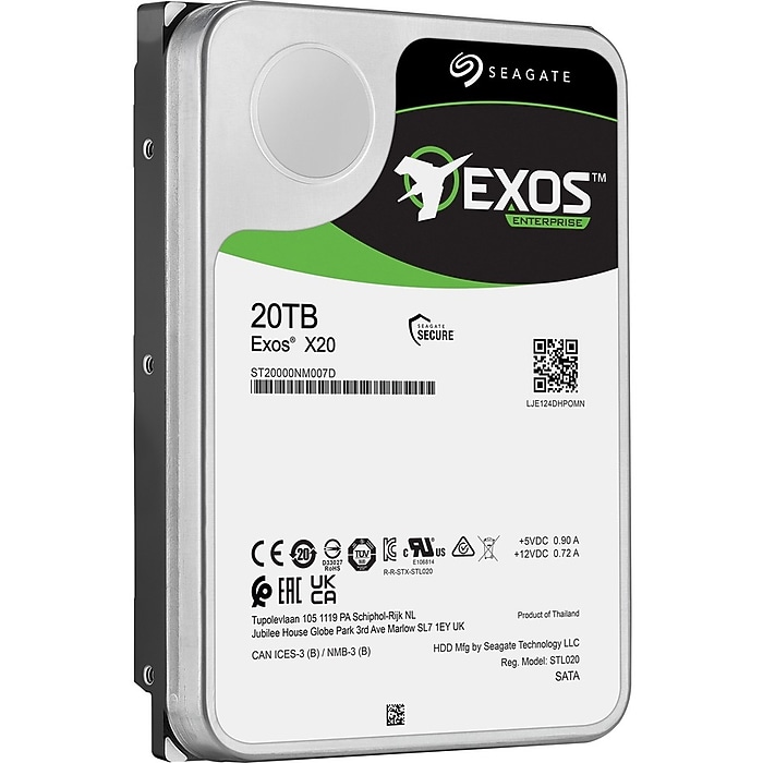 Seagate Exos X20 20TB 3.5