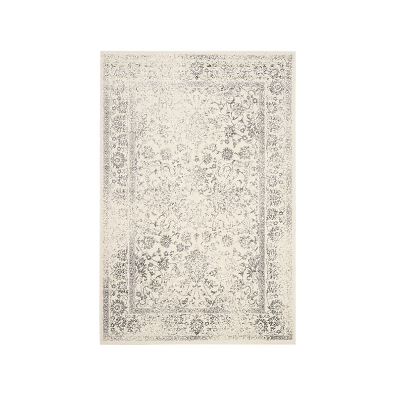Safavieh Adirondack Collection 3' x 5' Rectangle Indoor Area Rug, Machine Made, Ivory/Silver (ADR109C-3) image 1