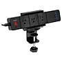 Mount-It! 3-Outlet 3-USB Port Desktop Power Strip with Clamp Desk Mount, Black (MI-7281B)~#|#~03503321-F90C-44B6-8BBCEC985C8073FE_sc7