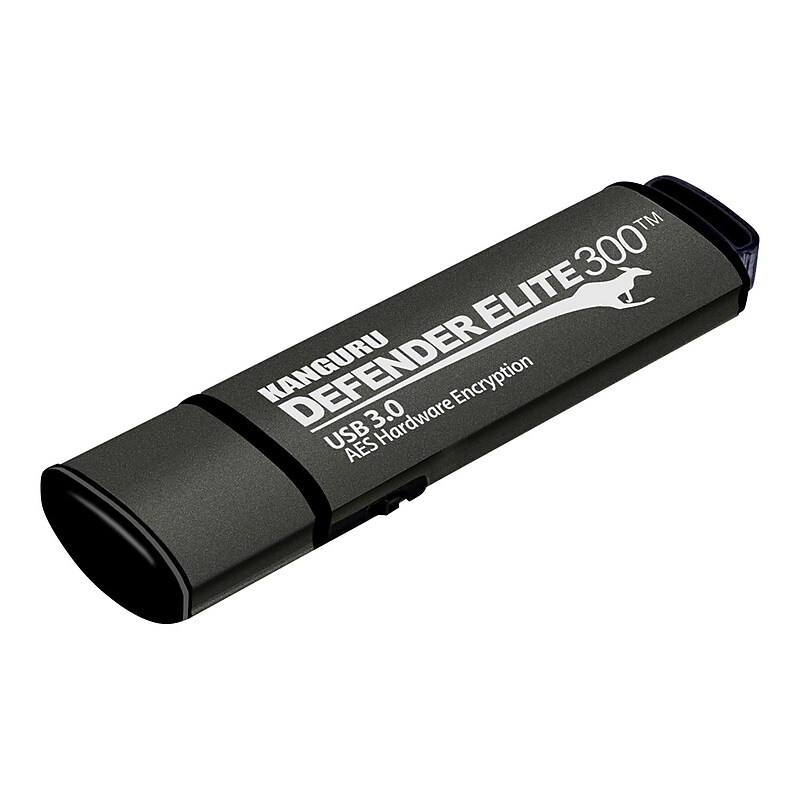 Kanguru Defender Elite300 32GB USB 3.2 Flash Drive, Black (KDFE300-32G) image 1